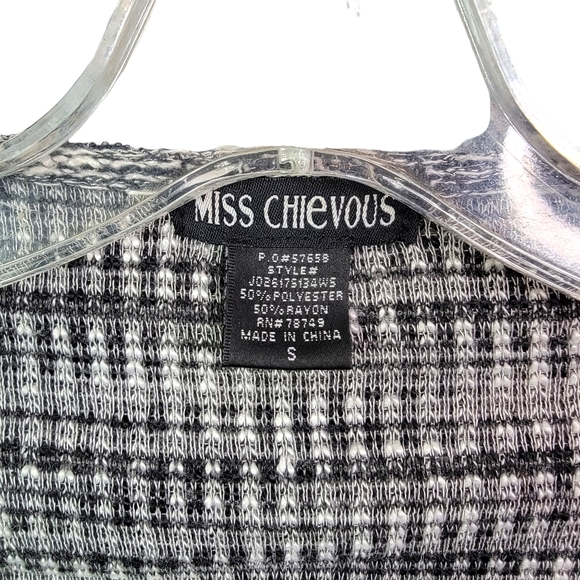 Miss Chevious Vintage Y2K Lightweight Asymmetrical Zip Up Top Jacket Women's S - Picture 7 of 11